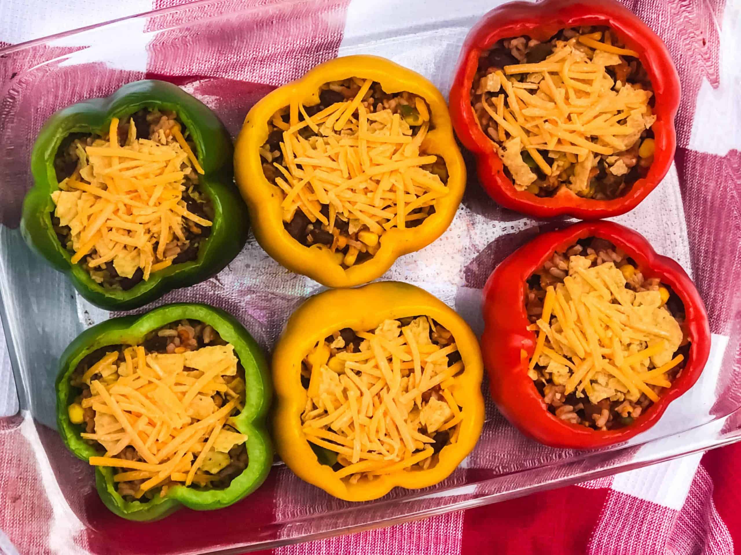 Vegetarian Stuffed Bell Peppers Marathons & Motivation