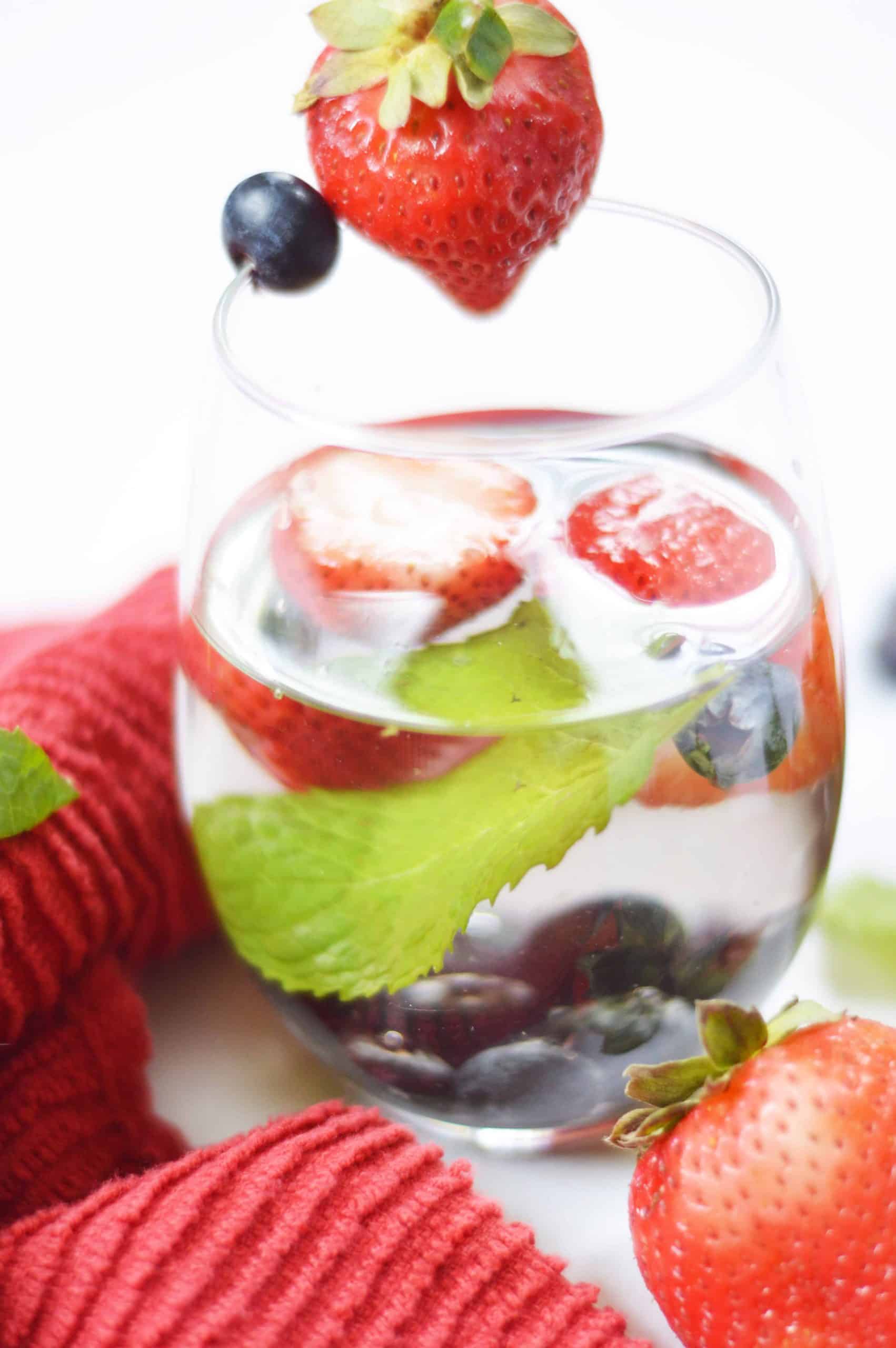 Strawberry Mint Detox Water