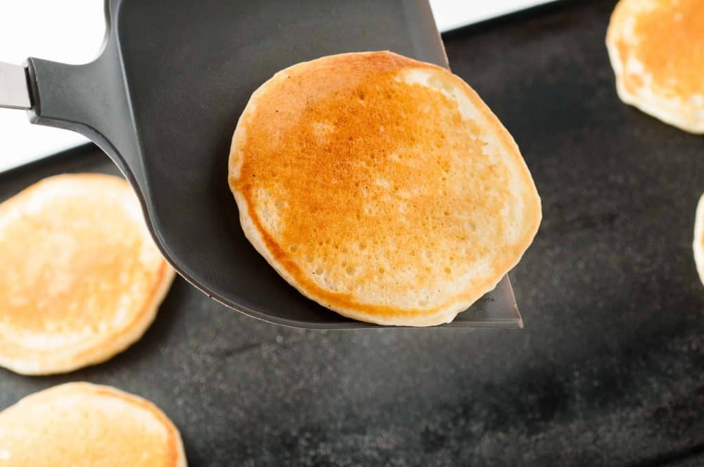 pancake on a spatula.