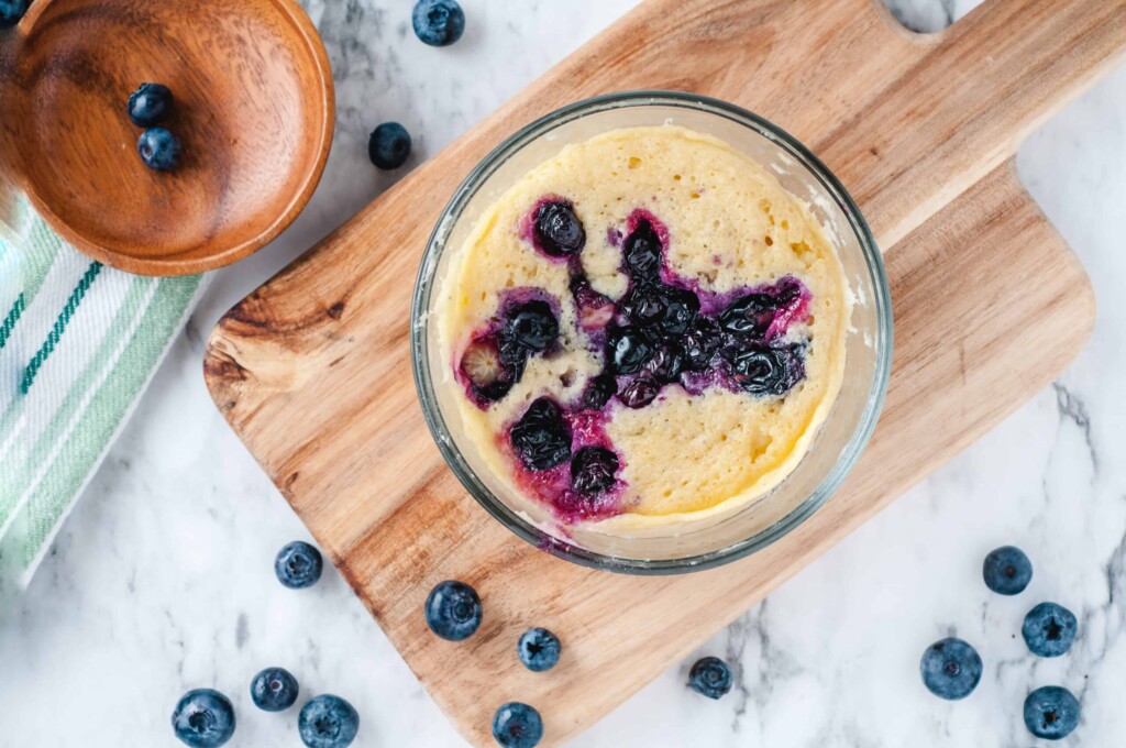 Easy Blueberry Mug Cake