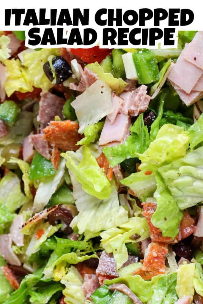 Chopped Italian Salad Recipe Pin.
