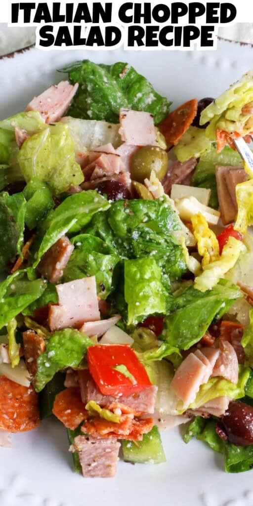 Chopped Italian Salad Recipe Pin.