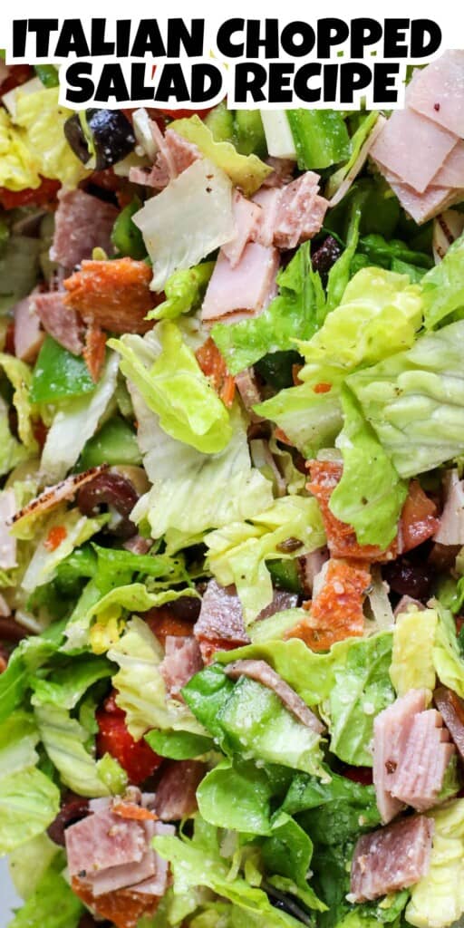 Chopped Italian Salad Recipe Pin.