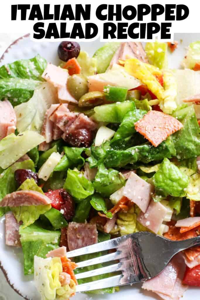 Chopped Italian Salad Recipe Pin.
