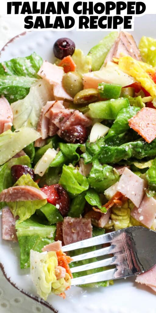 Chopped Italian Salad Recipe Pin.
