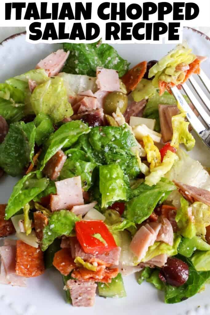 Chopped Italian Salad Recipe Pin.