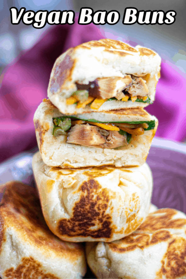 Easy Vegan Bao Bun Recipe Pin