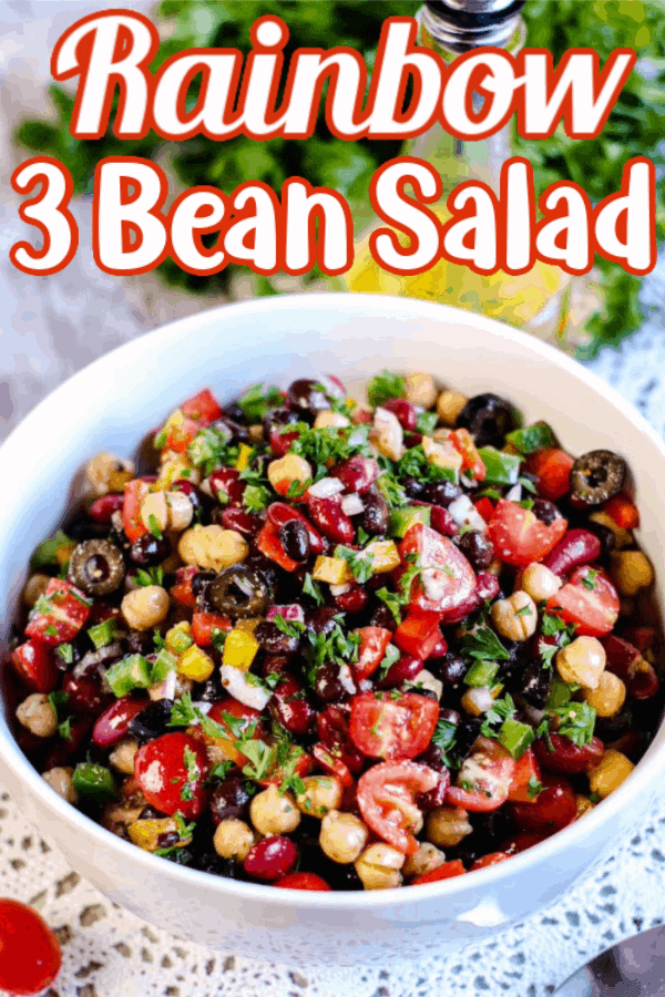 Rainbow Three Bean Salad Pin