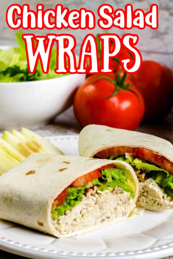 Chicken Salad Wraps Pin