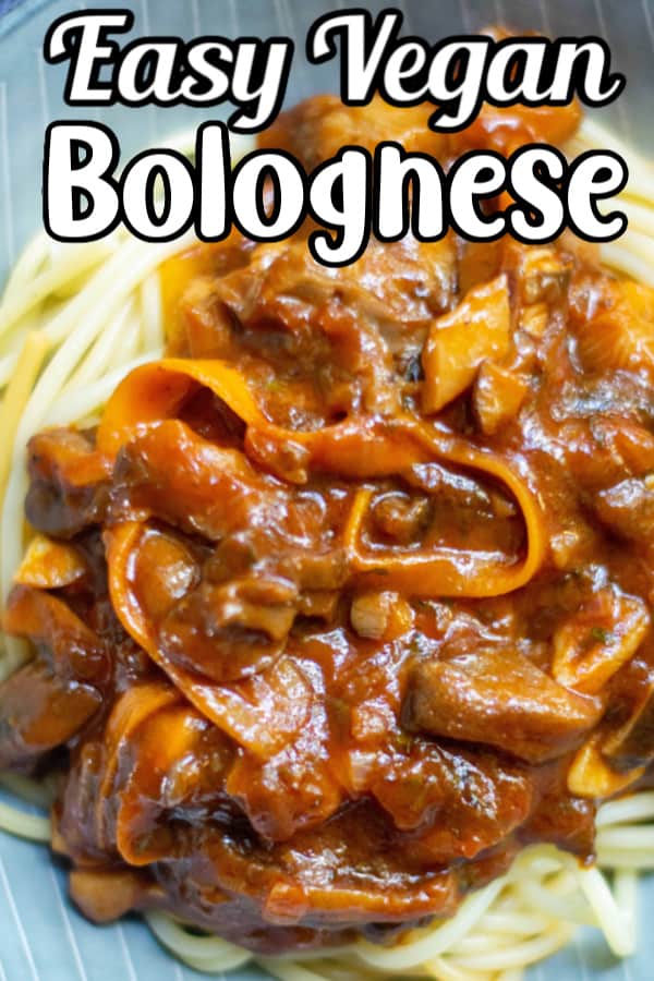 Easy Vegan Bolognese Pin