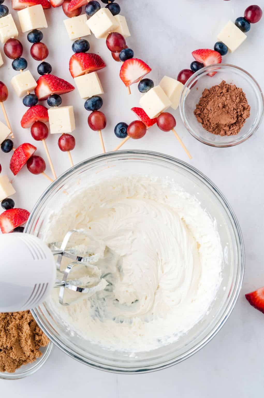 Fruit Kabobs with Cream Cheese Dip Marathons & Motivation