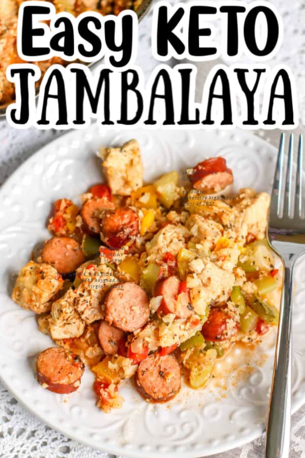 Easy to Make Keto Jambalaya Pin