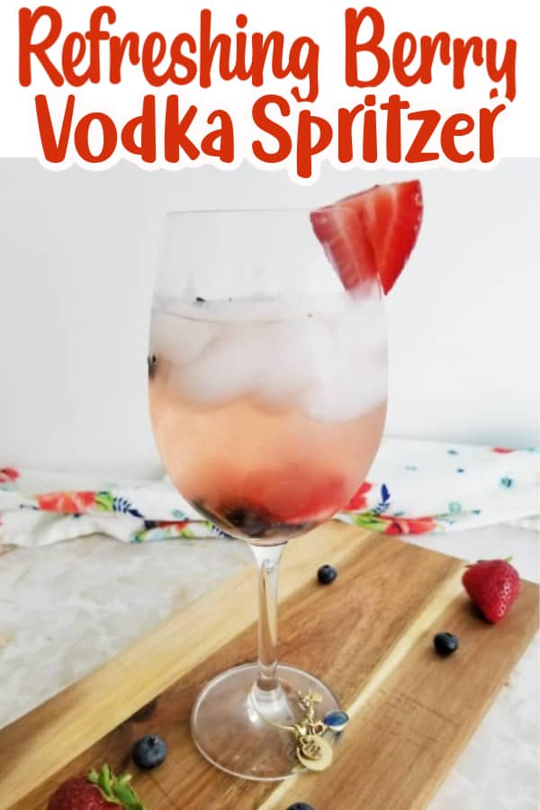 Refreshing Berry Vodka Spritzer Pin
