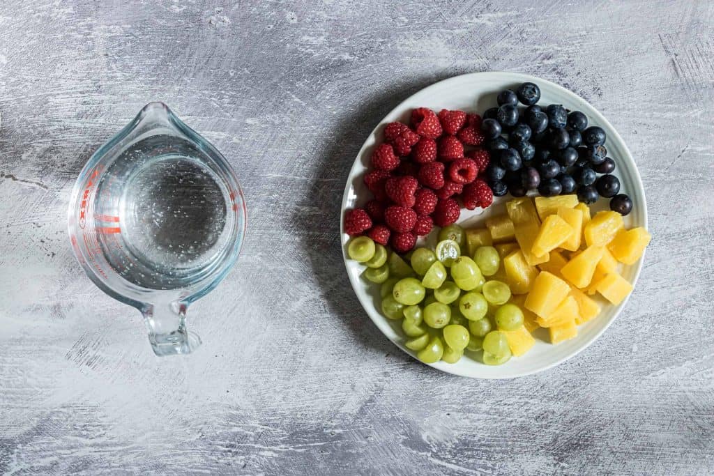 Ingredients for Rainbow Popsicles
