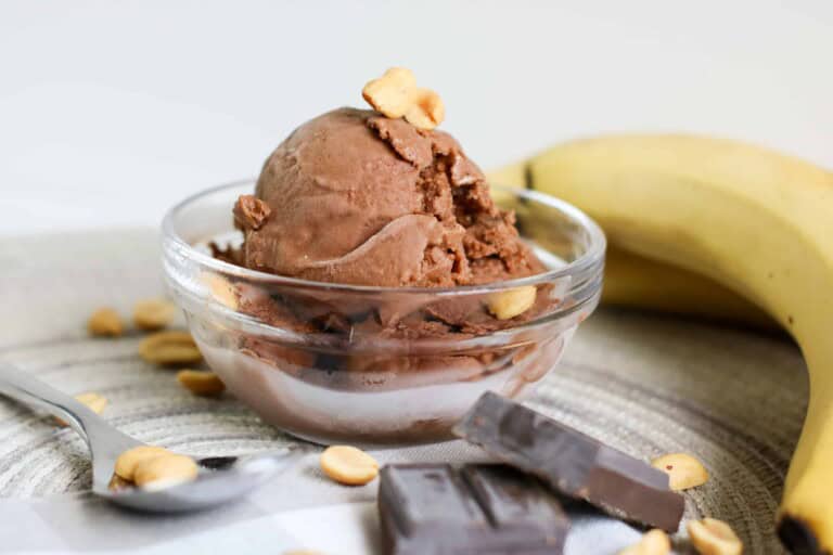 Peanut Butter Banana Chocolate Nice Cream Recipe