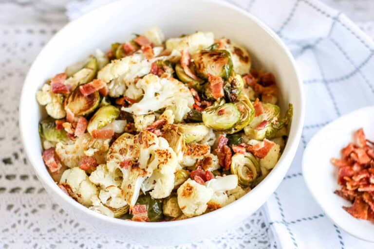 Roasted Cauliflower and Brussels Sprouts