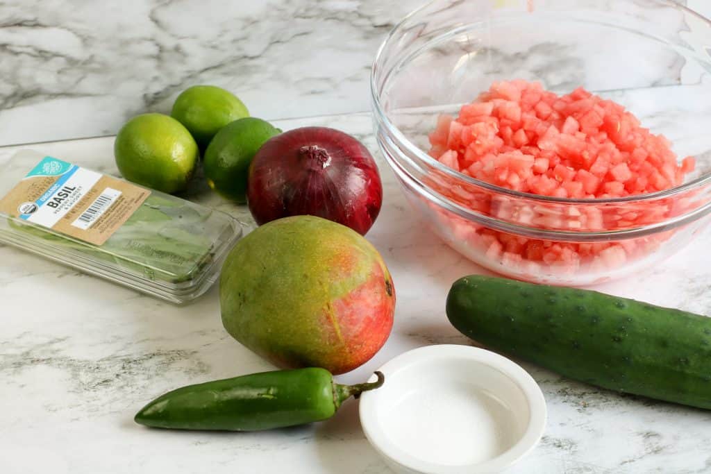 Watermelon Salsa Ingredients