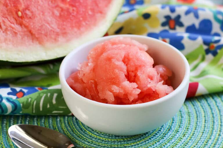 Easy Watermelon Sorbet Recipe