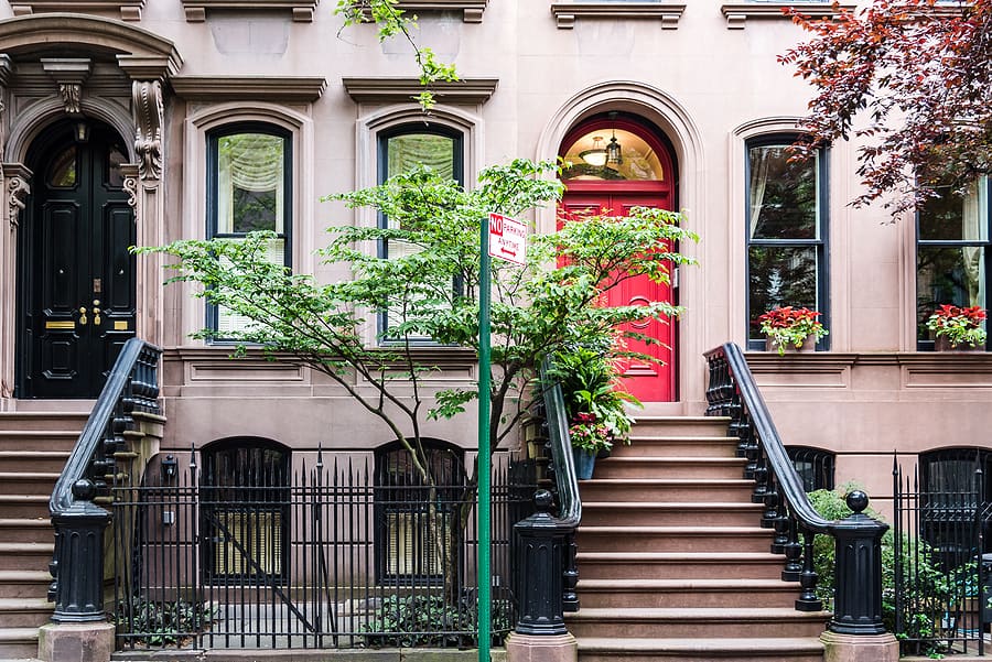 Classic old apartment building in Greenwich Village