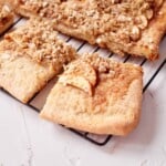 Apple Pizza on wire rack