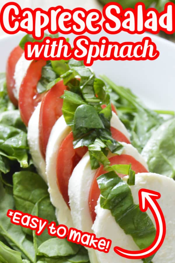 Caprese Salad with Spinach Pin