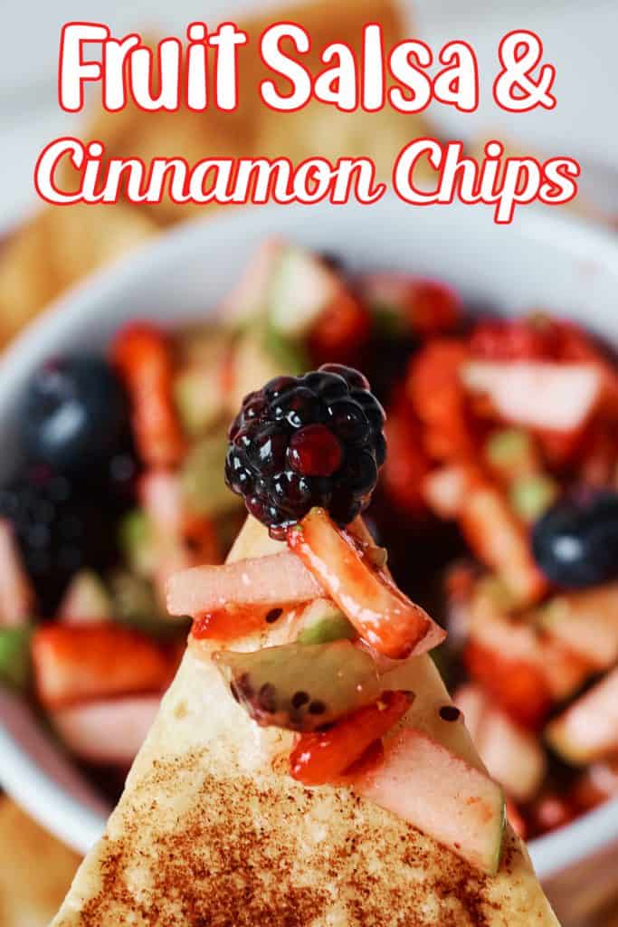 Fruit Salsa and Cinnamon Chips
