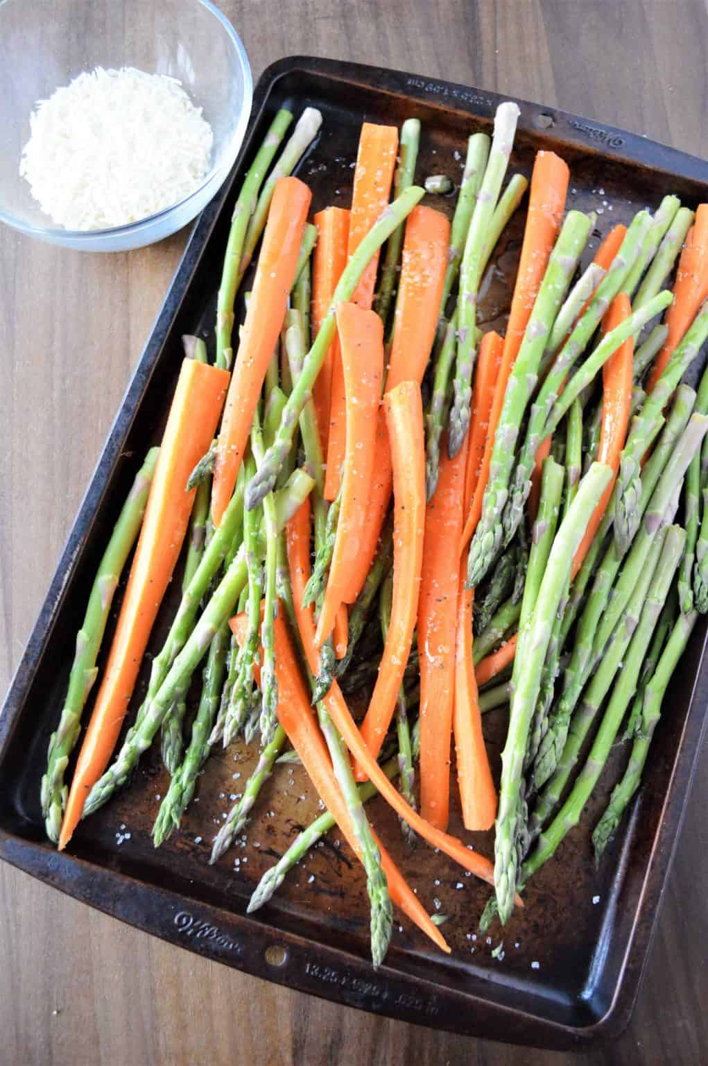 Roasted Asparagus and Carrots with Parmesan Cheese Marathons & Motivation