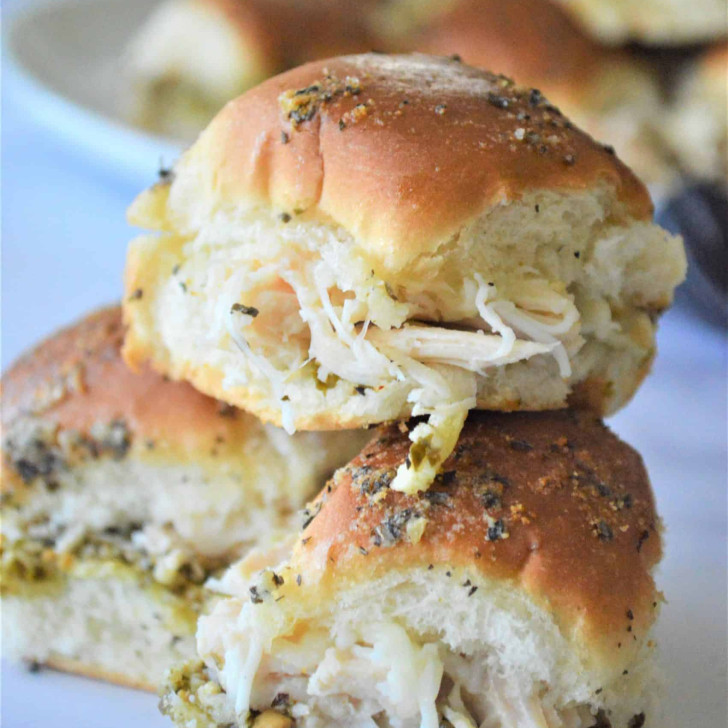 Chicken Sliders Recipe with Pesto Marathons & Motivation