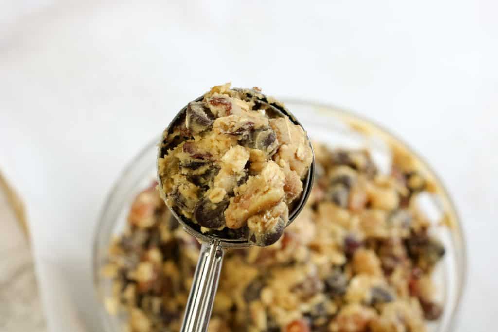 Scoop of Trail Mix Cookie Dough.