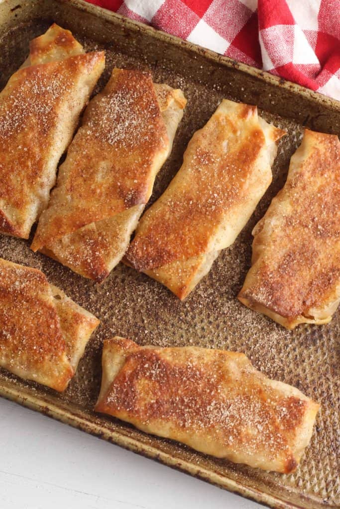 Baked Apple Pie Egg Rolls