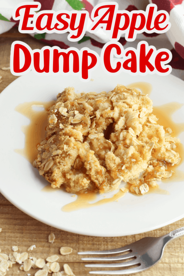 Easy Apple Dump Cake Recipe Pin