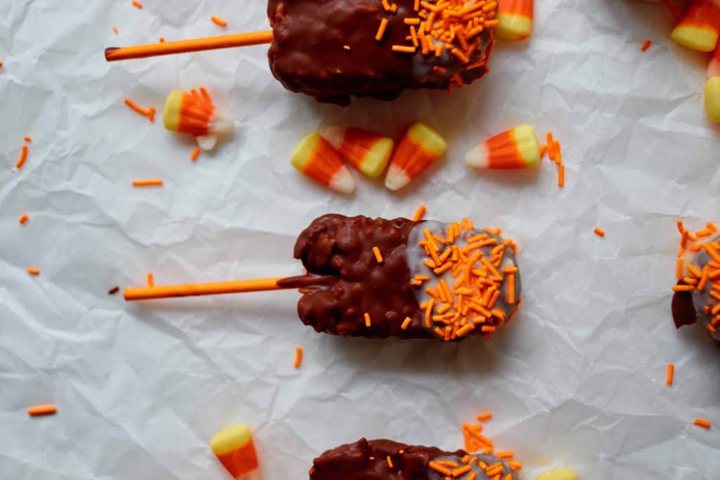 Overhead shot of Rice Krispie treats