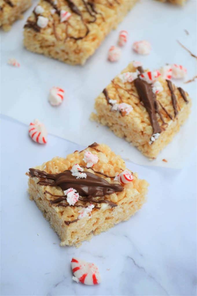 Chocolate Peppermint Rice Krispie Treats