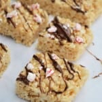 Chocolate Peppermint Rice Krispie Treats.