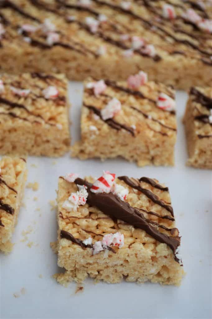 Chocolate Peppermint Rice Krispie Treats