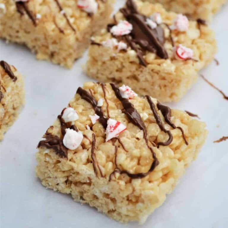 Chocolate Peppermint Rice Krispie Treats