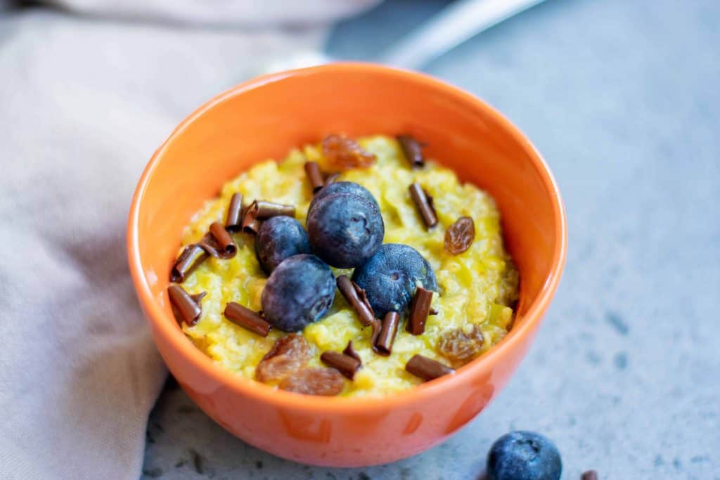 Bowl of pumpkin oatmeal