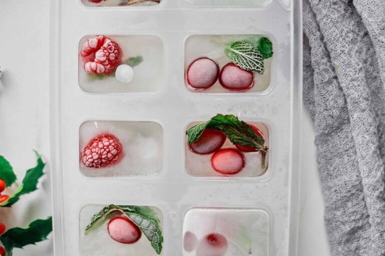 How to Make Holiday Fruit Ice Cubes