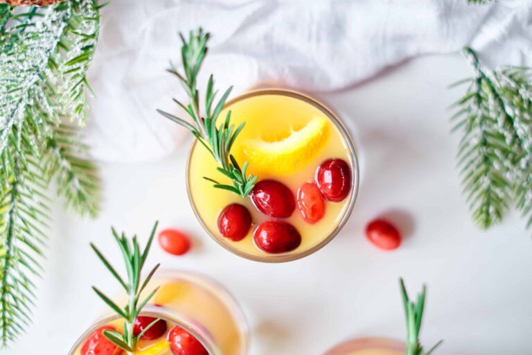 Holiday Orange Juice Mocktails