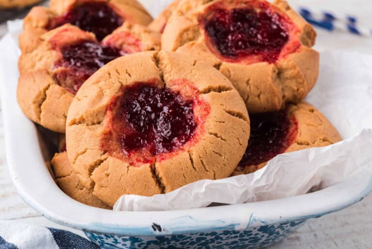 Peanut Butter and Jam Cookies