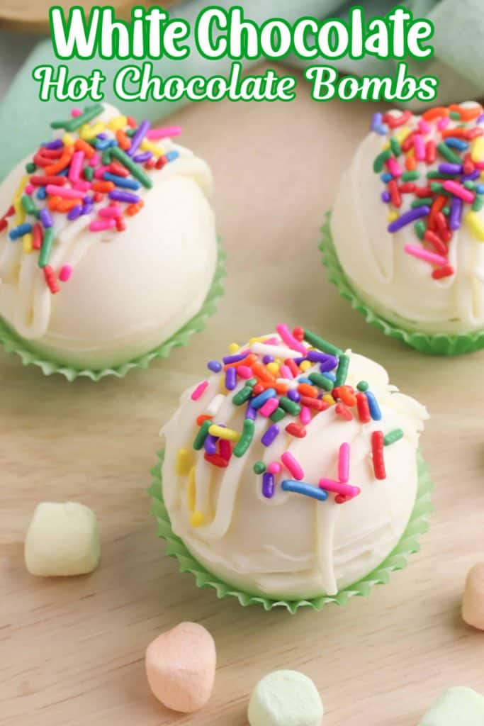 White Chocolate Hot Chocolate Bombs Pin