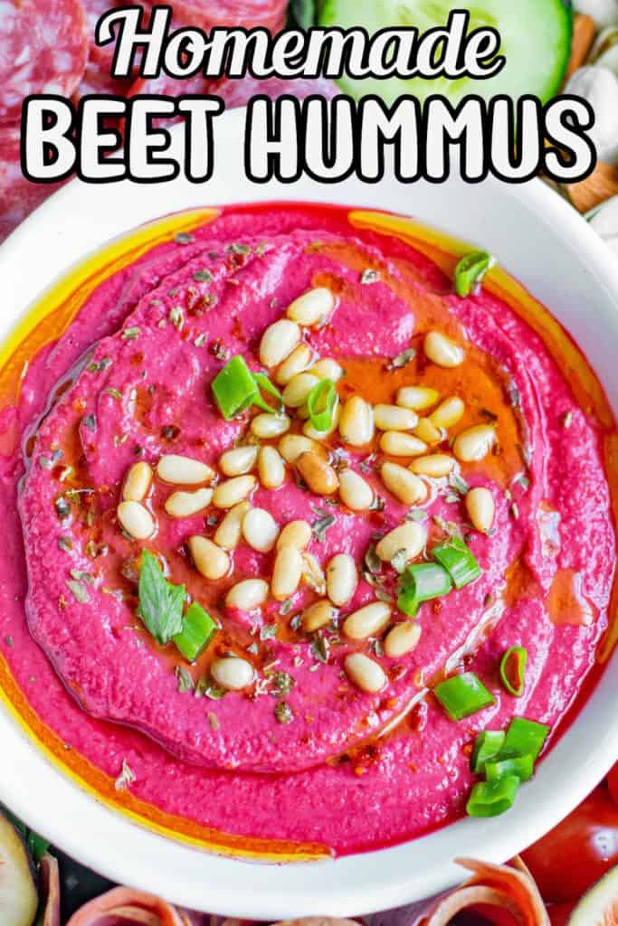 Homemade Beet Hummus Pin