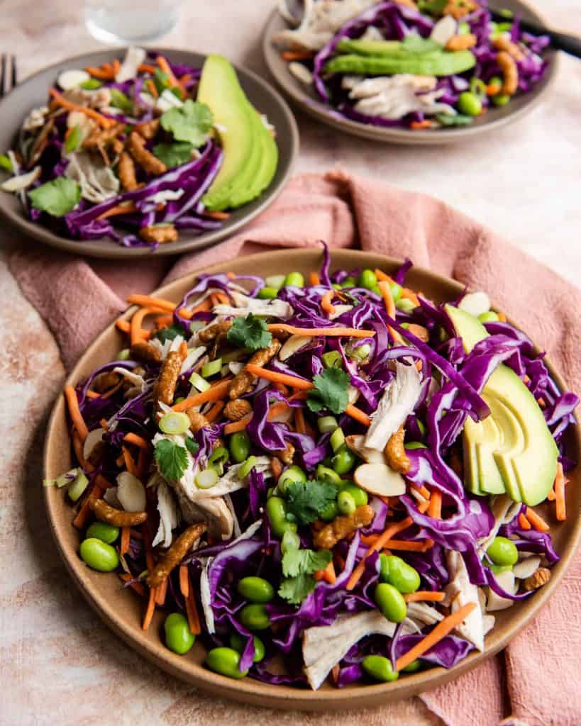 Easy Sesame Chicken Salad with Avocado,
