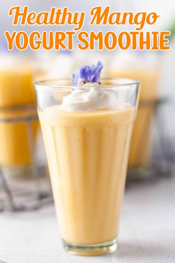 Healthy Mango Yogurt Smoothie Pin