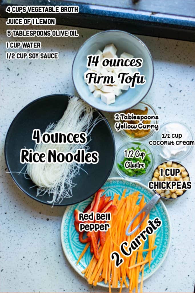 Ingredients for the soup