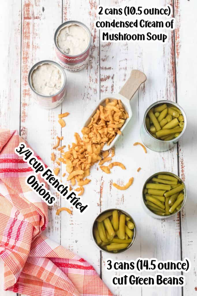 Ingredients for green bean cass