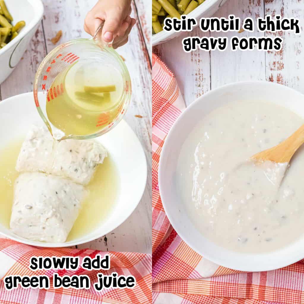 Green Bean Casserole Process