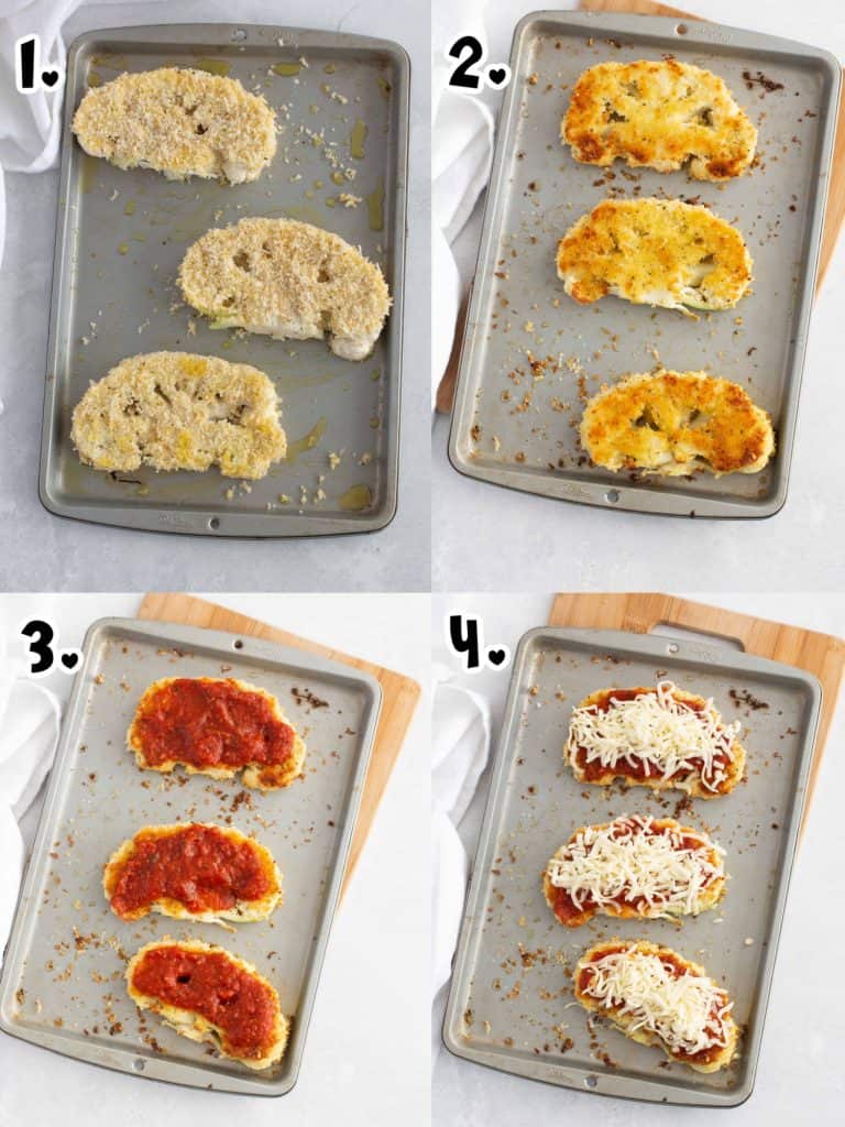 Oven Baked Cauliflower Parmesan