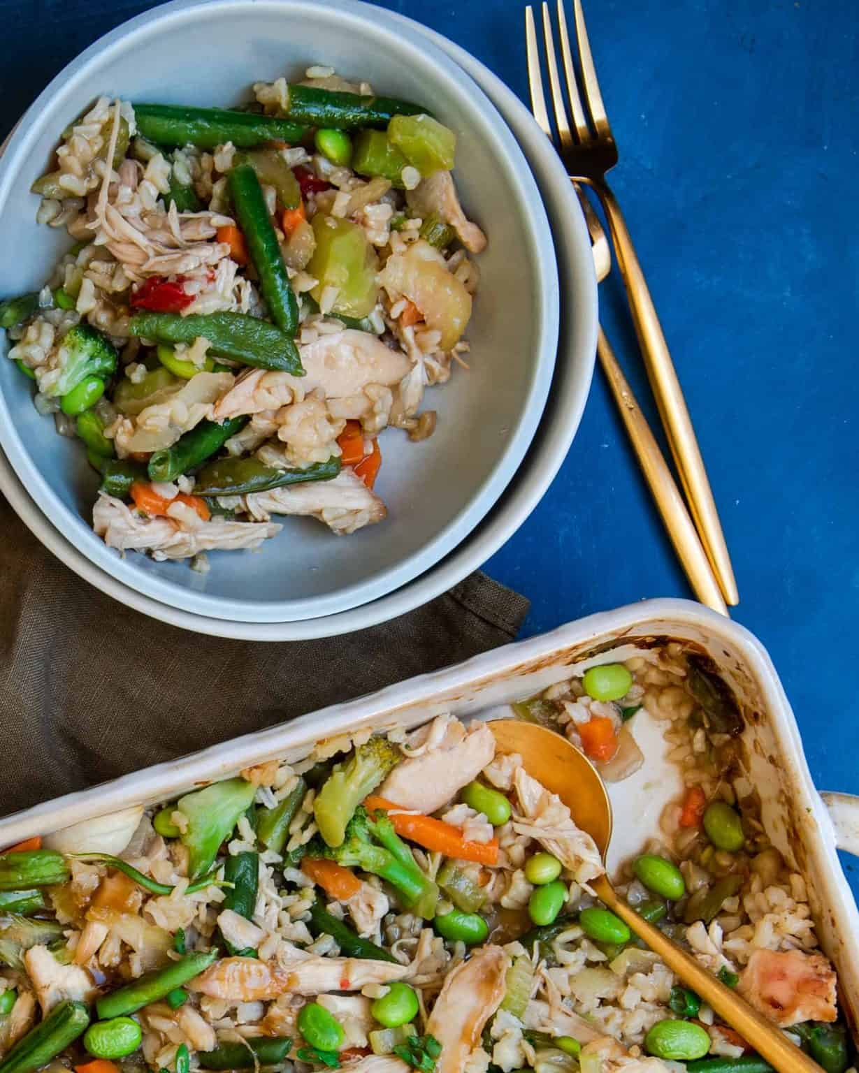 Chicken Teriyaki Casserole with Rice Marathons & Motivation