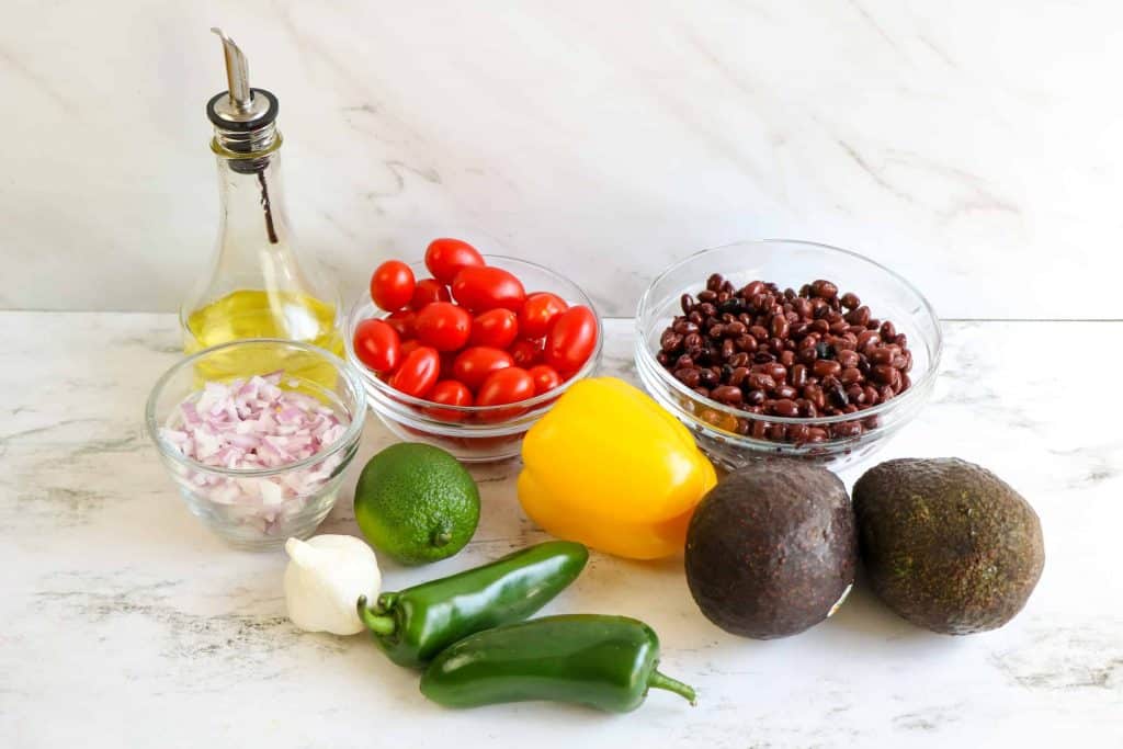Ingredients for Guacamole Salad Recipe